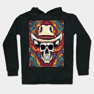 A Colorful Cow Boy Skull Hoodie